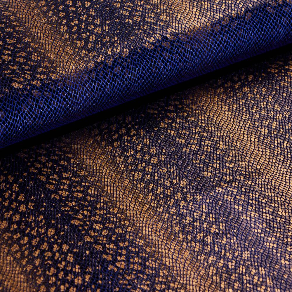 Venomous Foil Printed Stretch Velvet Fabric | CDW