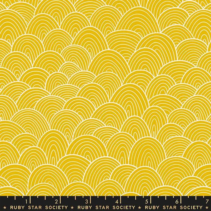 Verbena Petals Yellow Goldenrod 43"/44" Fabric Per Yard