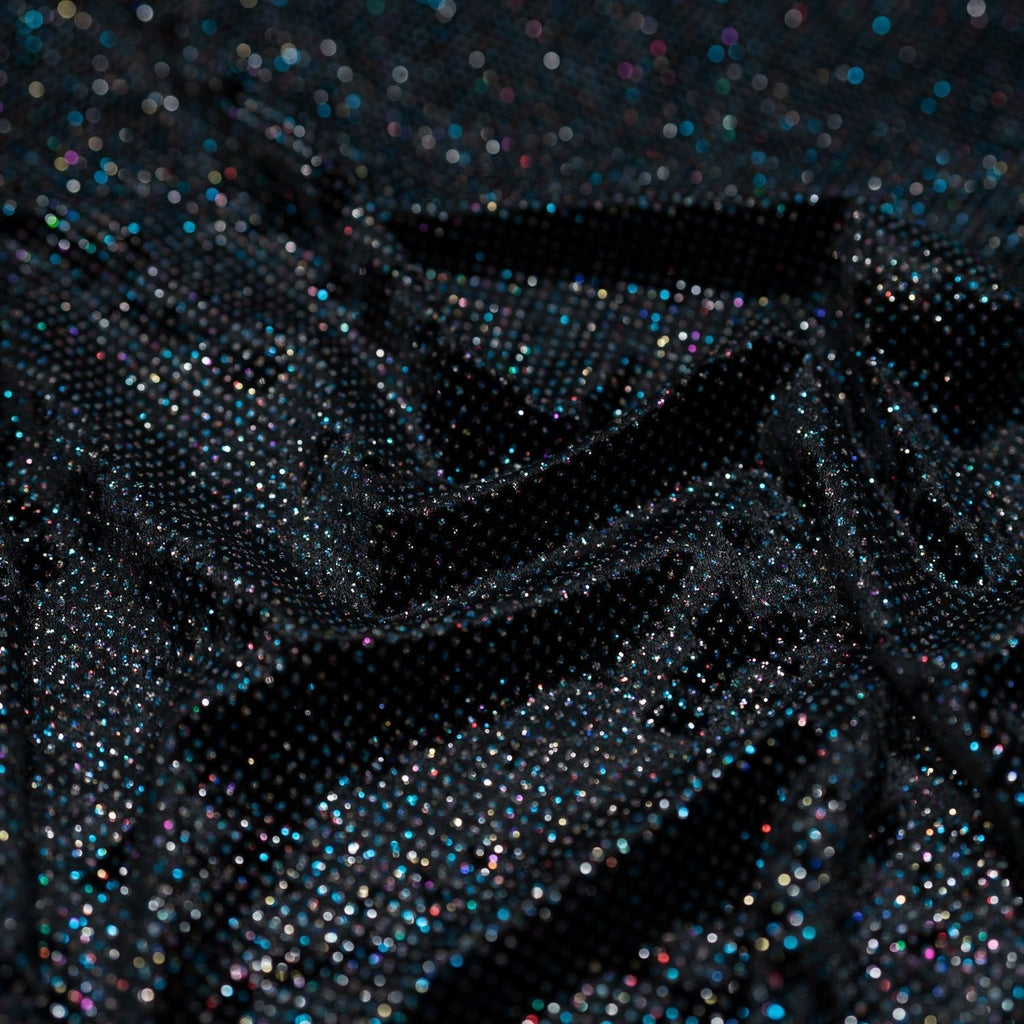 Vivian Glitter Printed Stretch Velvet Fabric | CDW