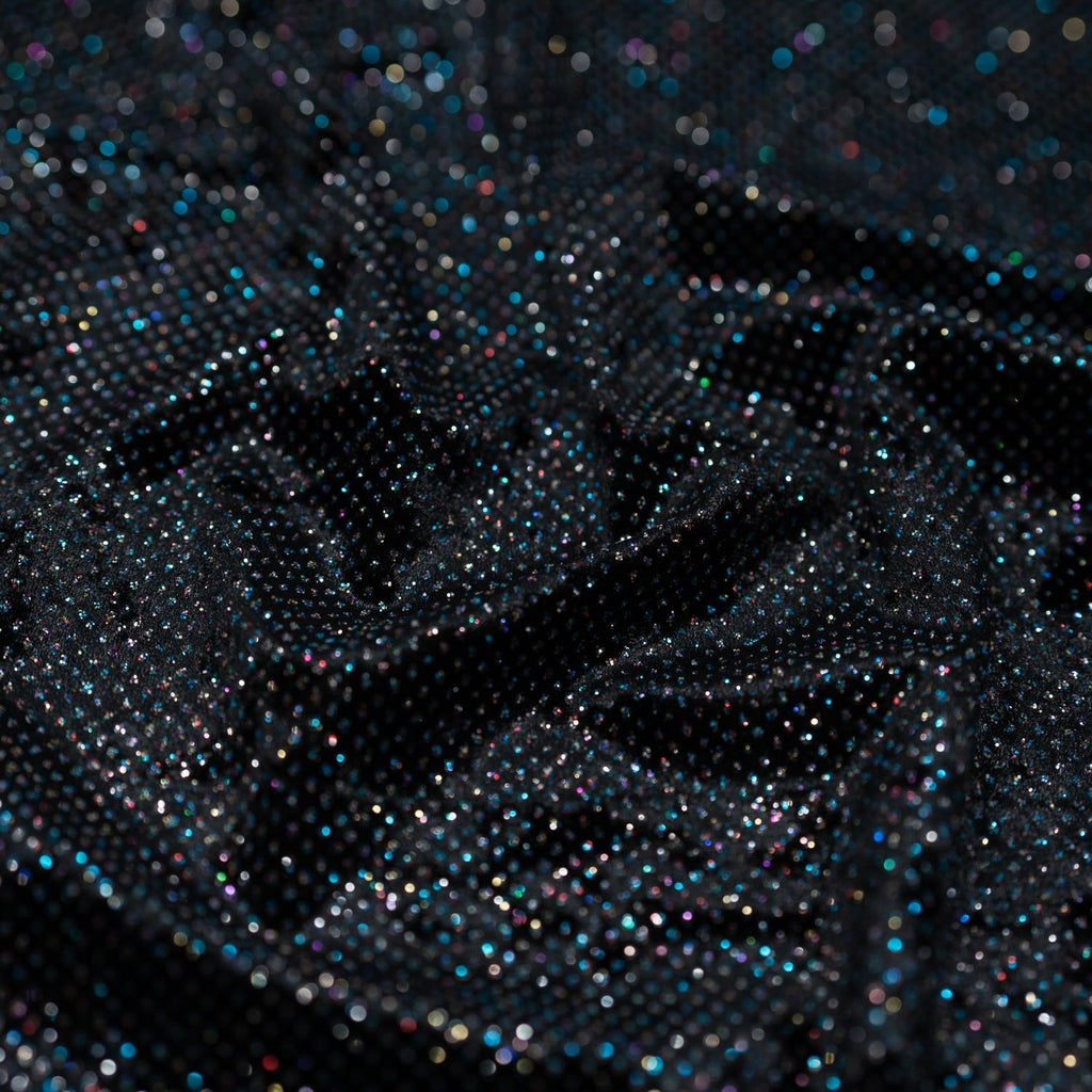 Vivian Glitter Printed Stretch Velvet Fabric | CDW