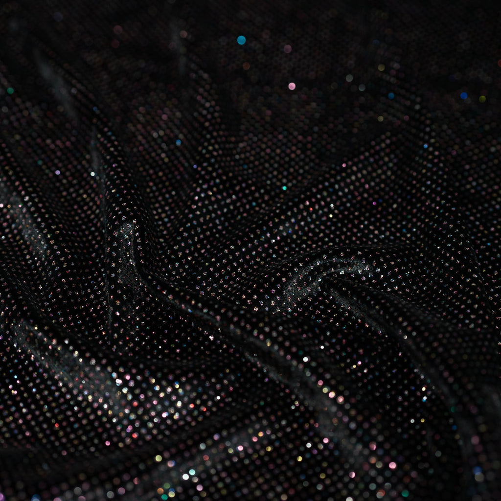 Vivian Glitter Printed Stretch Velvet Fabric | CDW