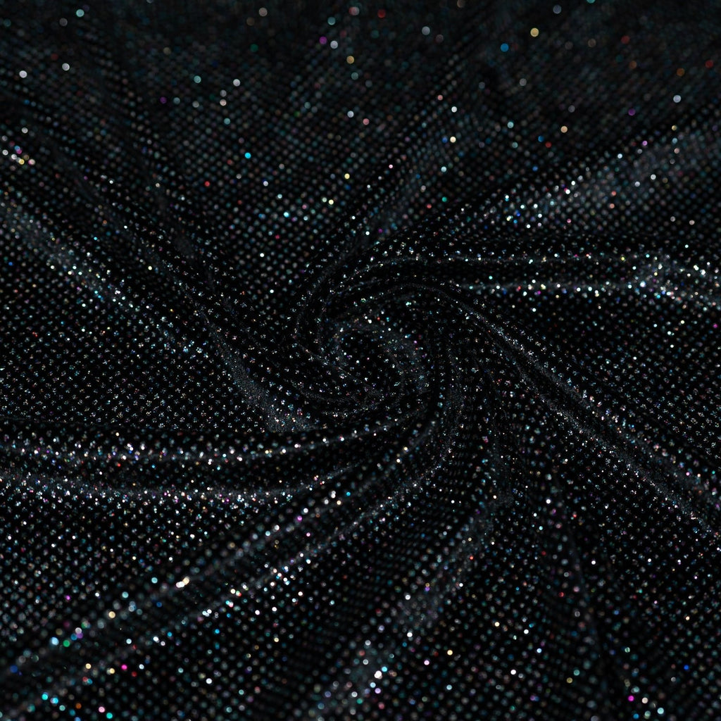 Vivian Glitter Printed Stretch Velvet Fabric | CDW