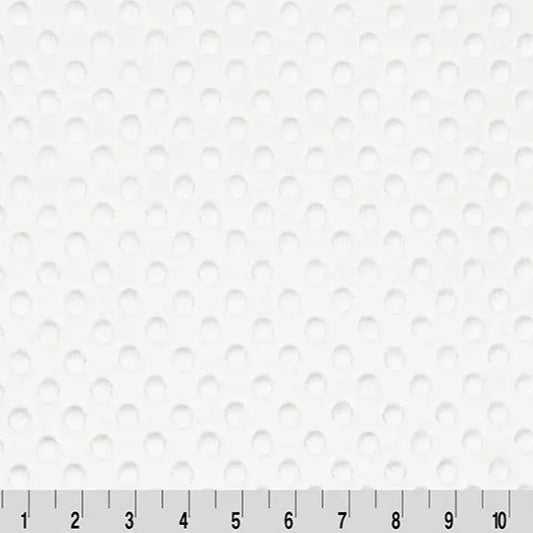 White Cuddle Dimple Fabric per yard