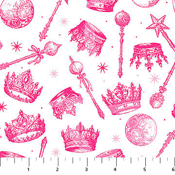 White Enchantment Good Together Cotton 44"/45" Fabric Per Yard