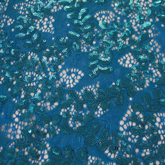 Wisteria Stretch Lace Sequin Fabric | CDW