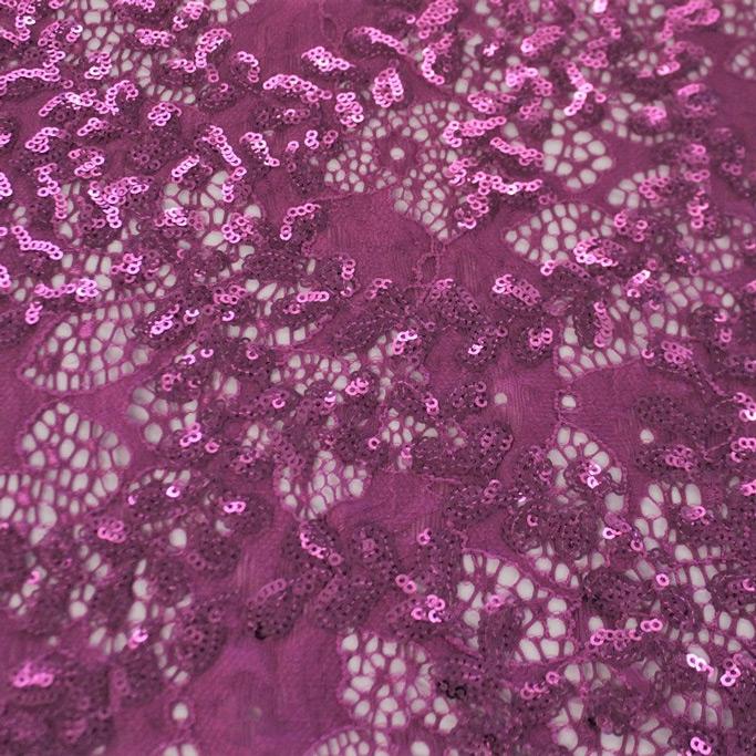 Wisteria Stretch Lace Sequin Fabric | CDW