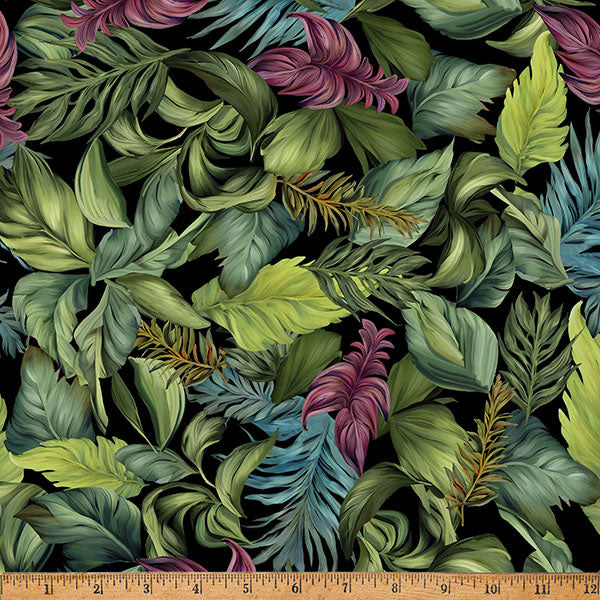 Green Leaf Island Bouquet 43"/44" Fabric Per Yard