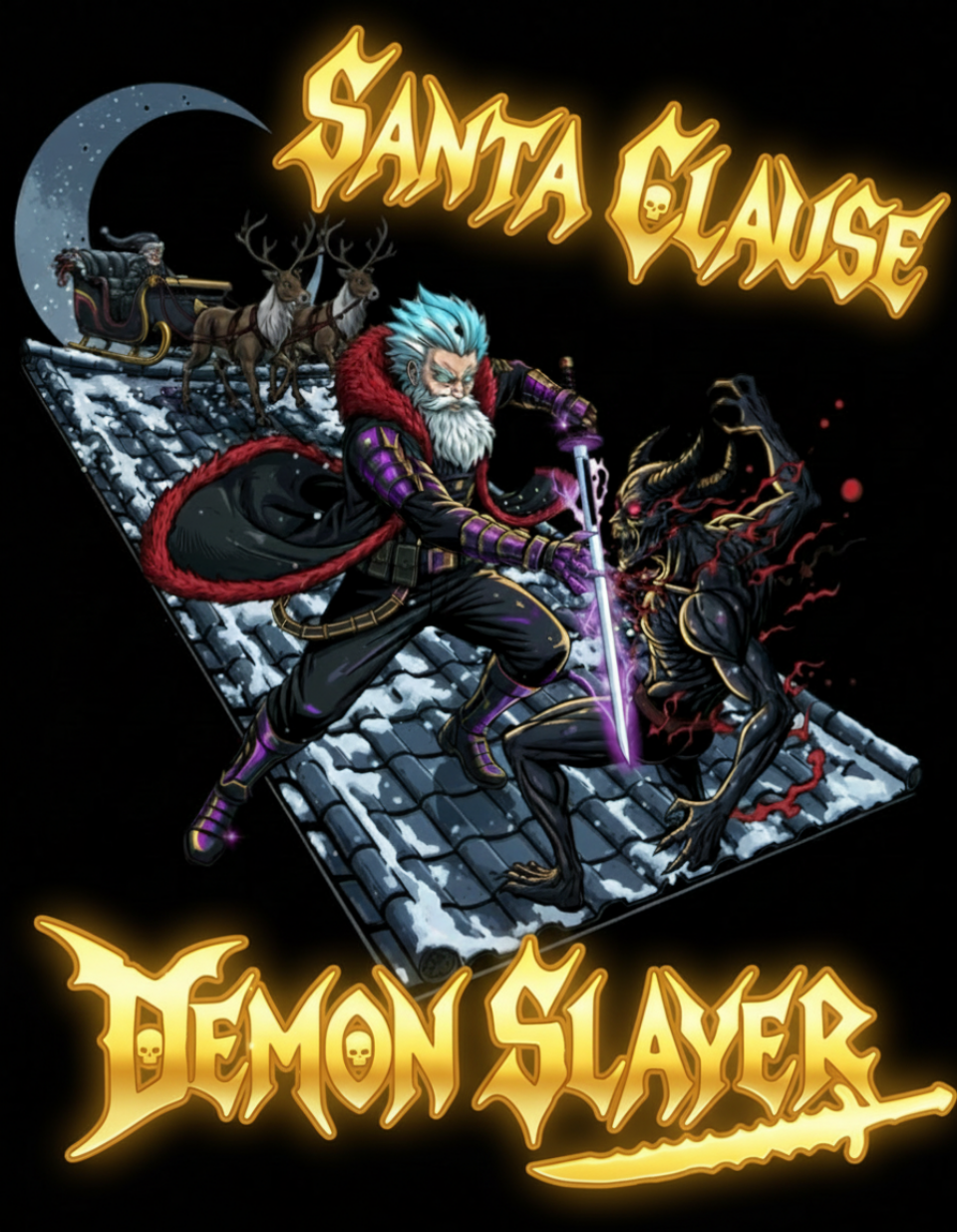 Santa Clause Demon Slayer