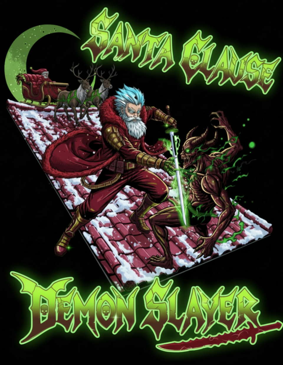 Santa Clause Demon Slayer