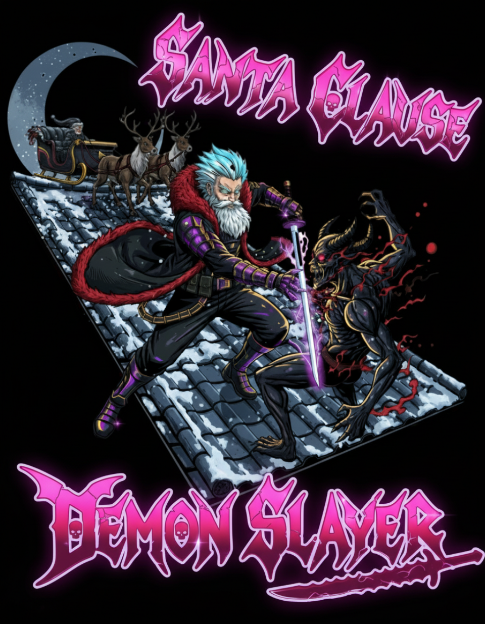 Santa Clause Demon Slayer