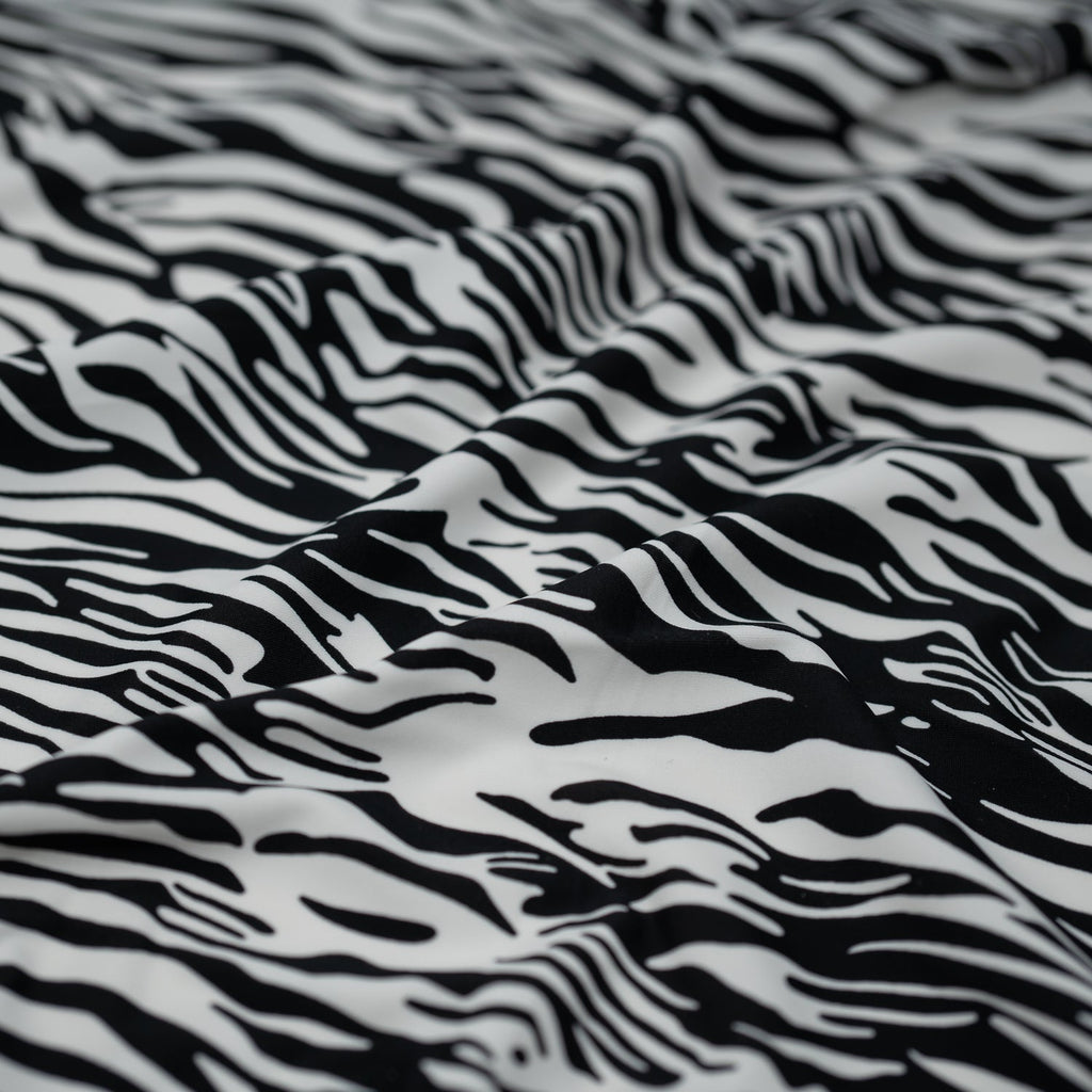 Zebra Nouveau Printed Spandex Fabric | CDW