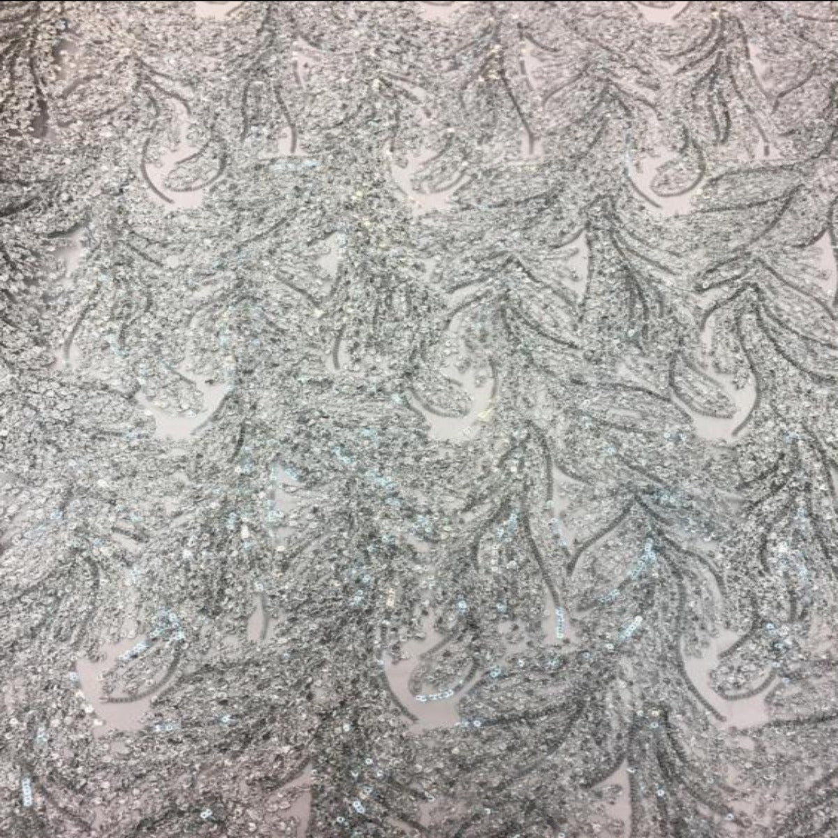 Cozy Pop Thread Floral Sequins Fabric