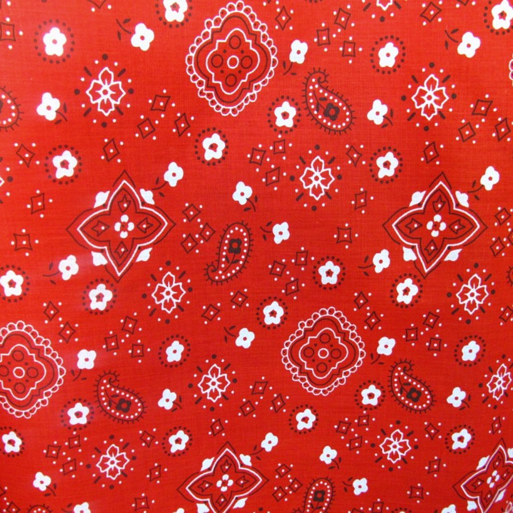 Bandana Print Poly Cotton Fabric