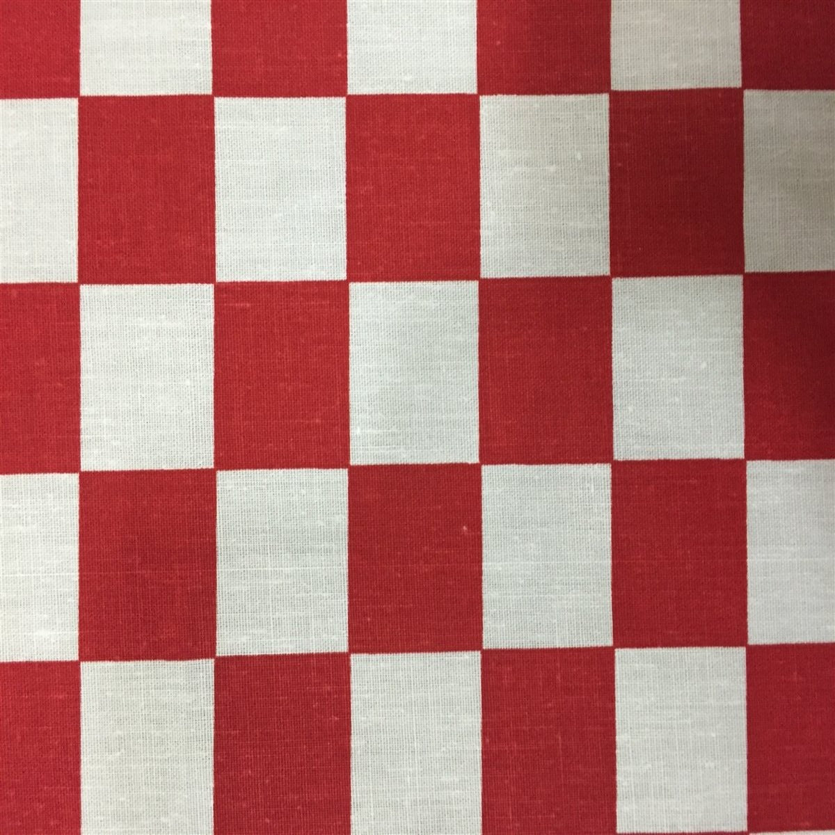 Checkered Printed Poly Cotton Fabric