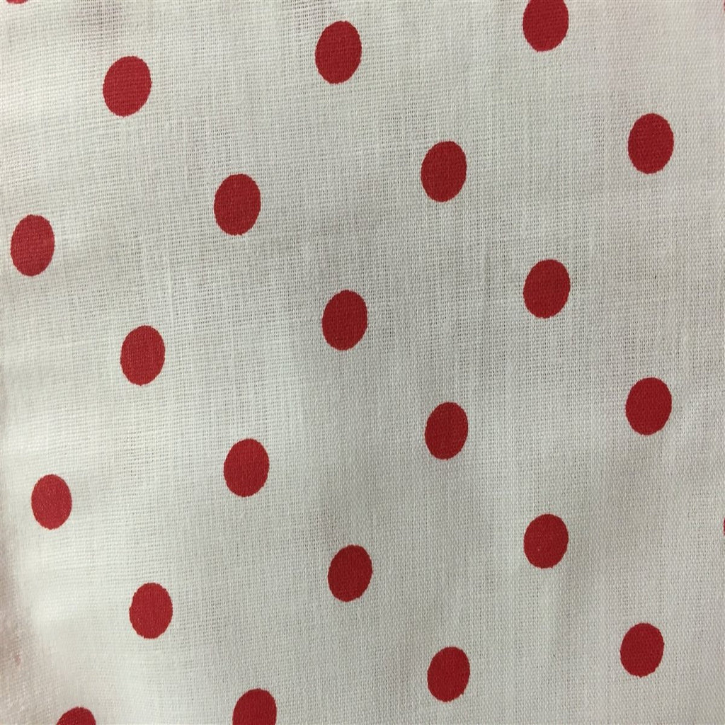 Small Polka Dot Print Poly Cotton Fabric