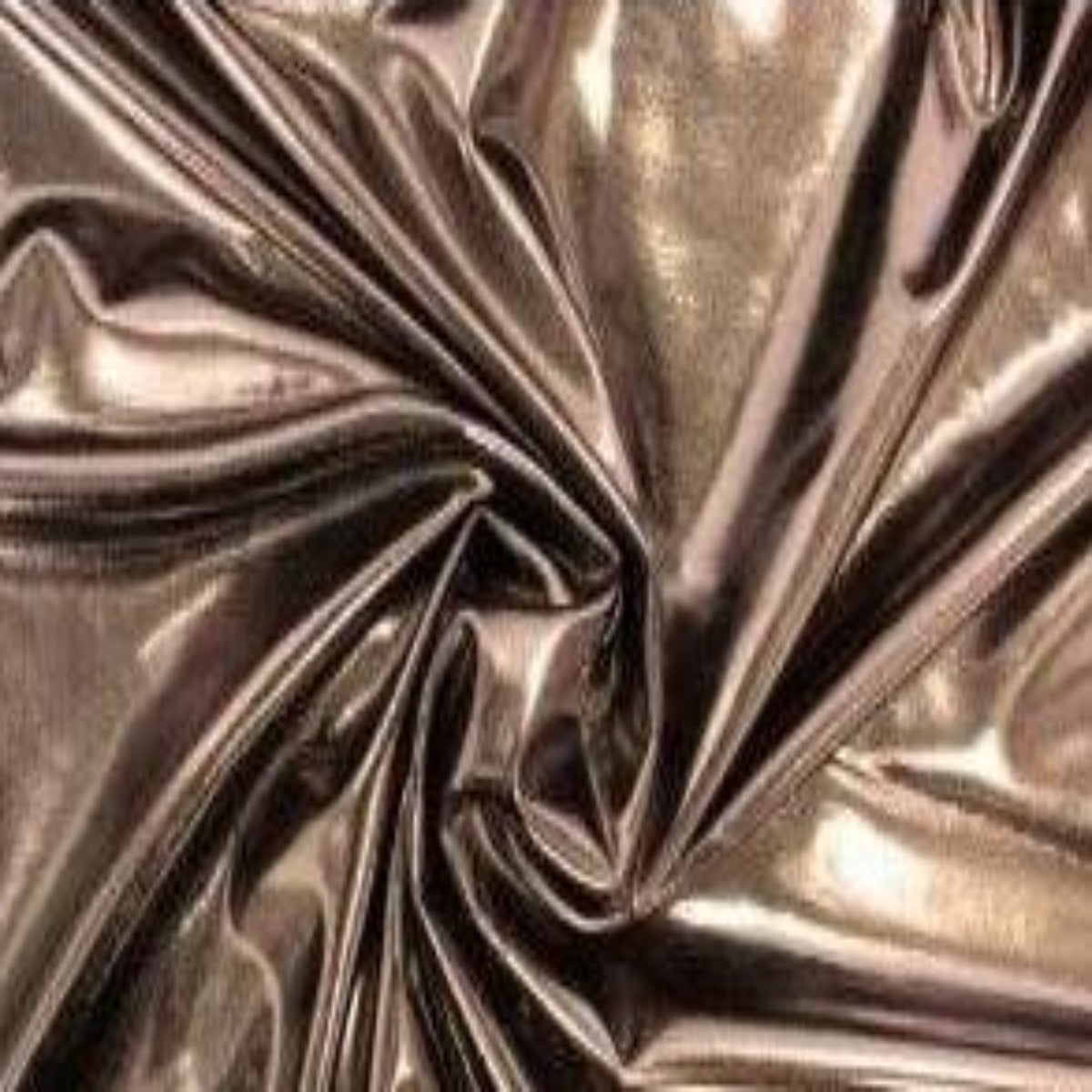 Metallic Foil Spandex Apparel Fabric