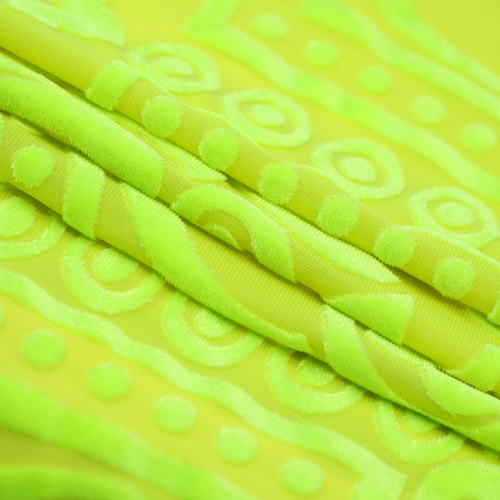 Ice Burnout Stretch Velvet Fabric | CDW