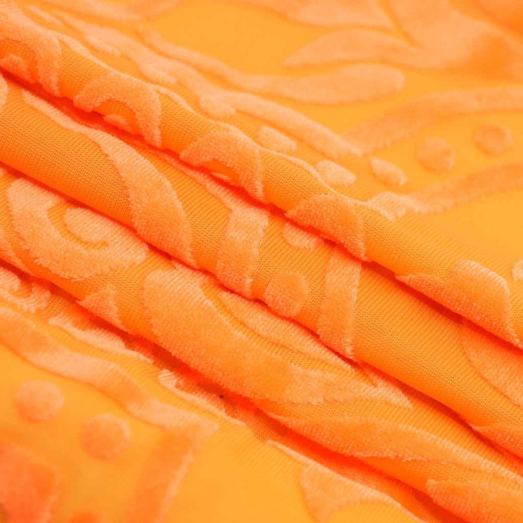 Ice Burnout Stretch Velvet Fabric | CDW