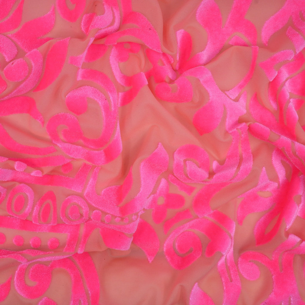 Ice Burnout Stretch Velvet Fabric | CDW