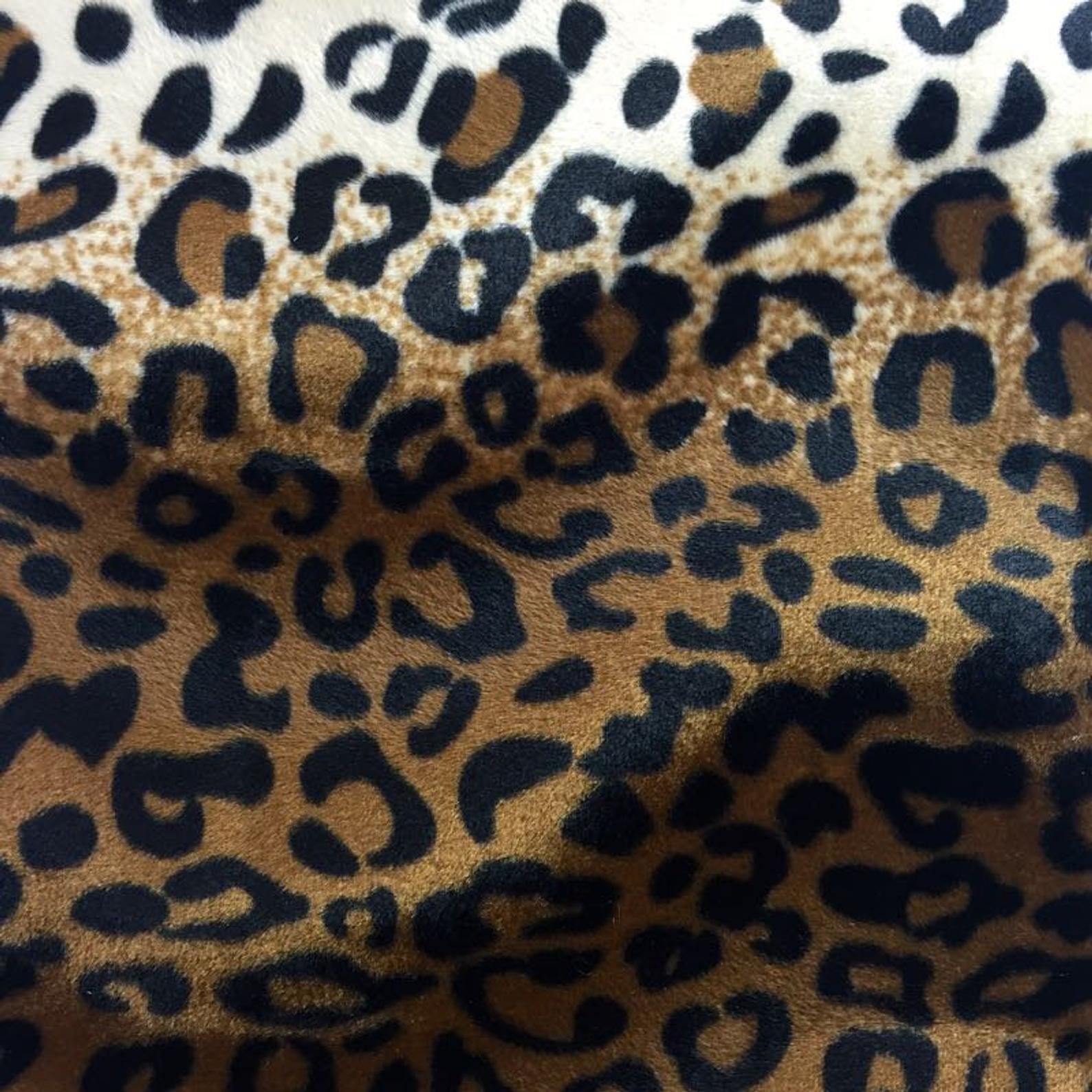 Leopard Print Velboa Faux Fur